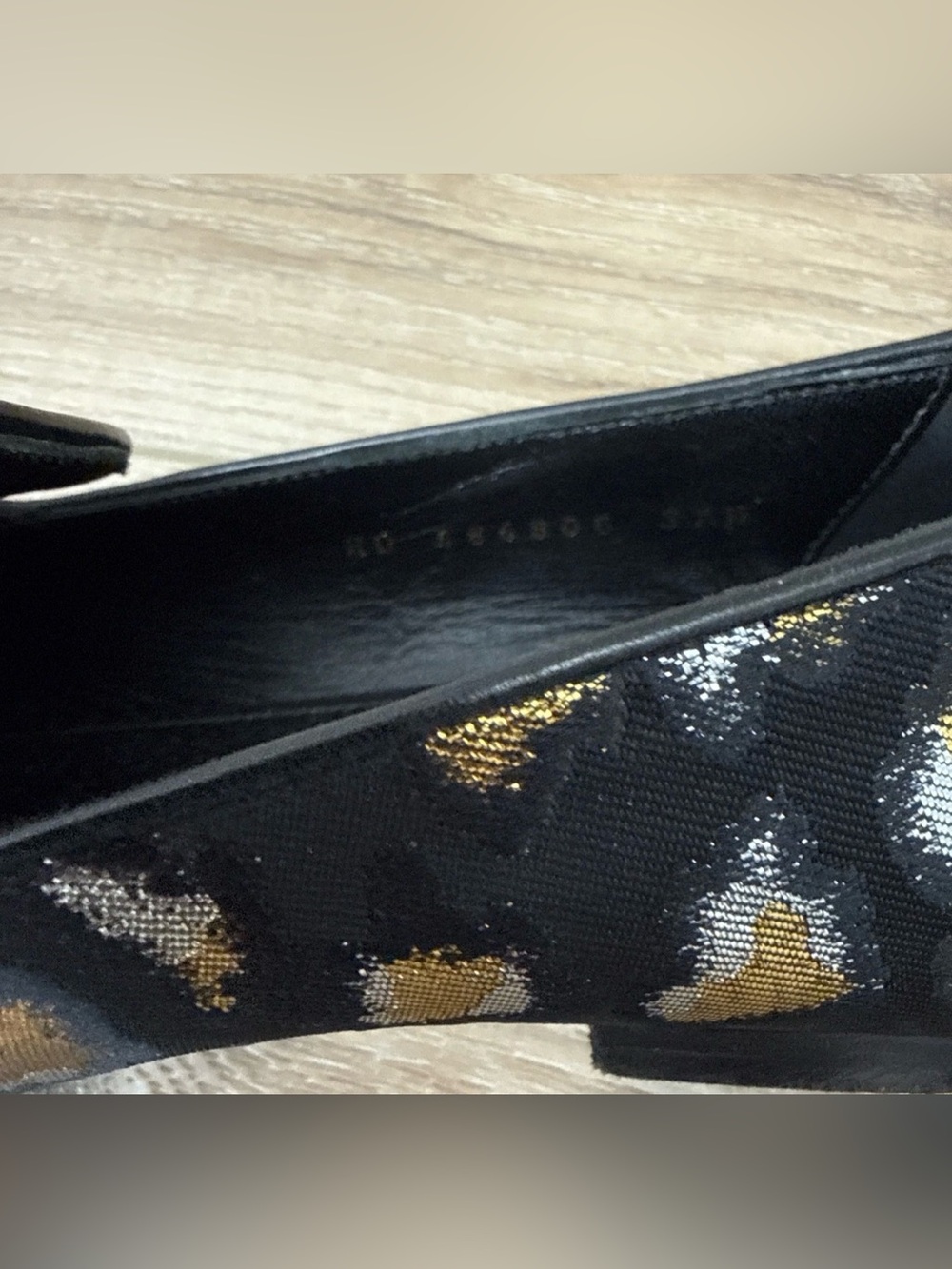 Saint Laurent Glitch Leopard Jacquard Loafer EU37.5/US7.5 - Picture 6 of 8